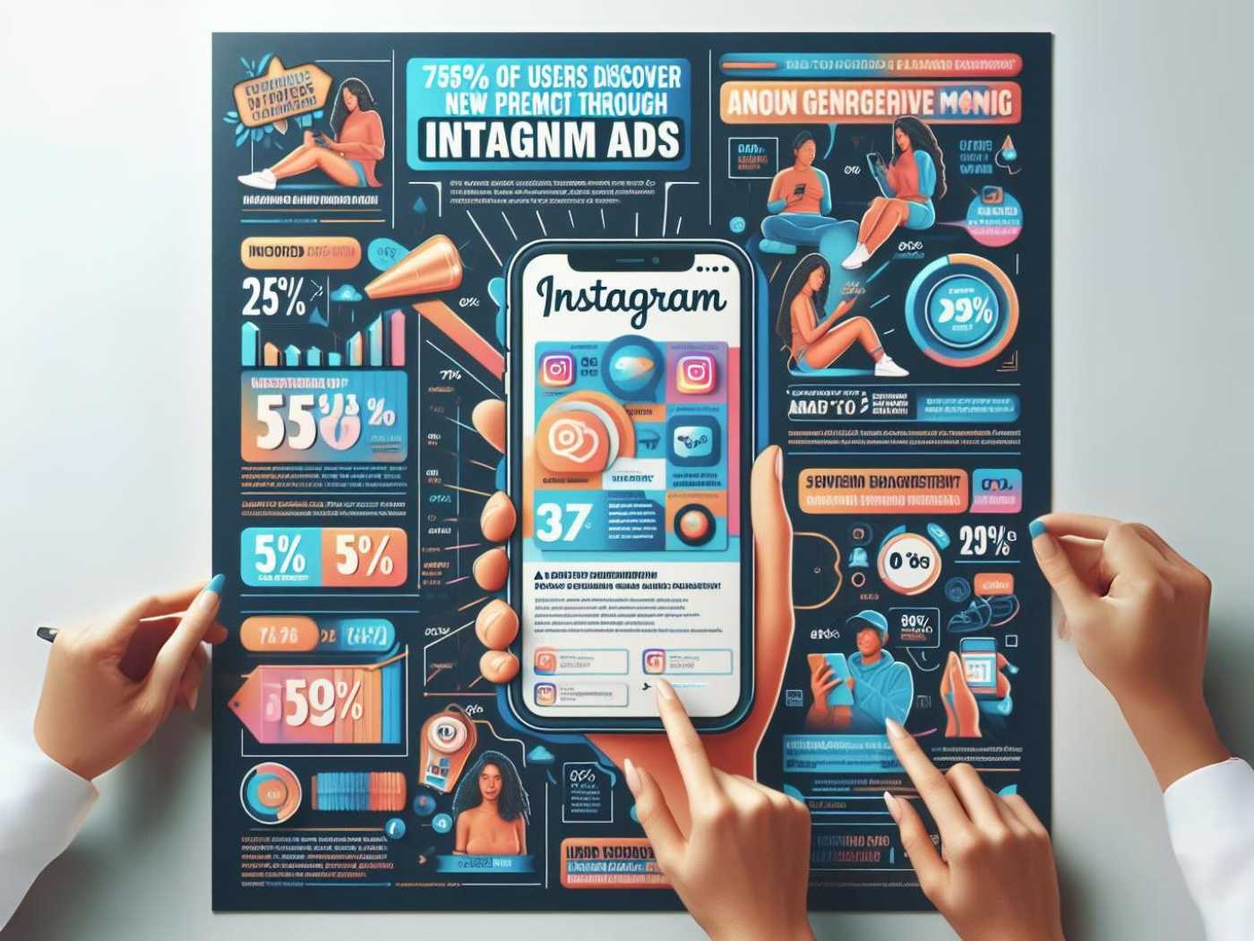 illustration de la publicité sur Instagram.